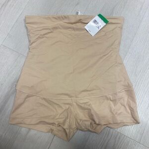 Maidenform High-Waist Shapewear Shorts - Beige